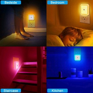 Sensor LED Night Light For Room With Smart Auto ON / Off Led Lamp Kids Bulb Bedroom Cabinet Bathroom Hallway Stairways Or Any Dark Soft Brightness Min
