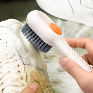 Shoe Brush Liquid Discharge Deep Cleaning Daily Household Bristles Laundry Long Handle Clothing Board Cleaner Tool