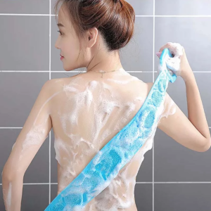Silicone Bath Body Brush Soft Rubbing Exfoliating Massage For Shower Cleaning Bathroom Strap Belt