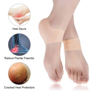 Silicone Gel Heel Pad Socks For Pain Relief And Anti Crack For Relieve Heel Pads Cushion Heel Pain, Heal Dry Cracked Heels, Achilles Tendinitis