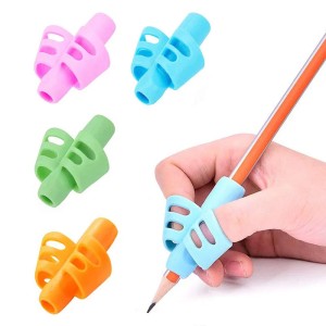 Silicone Pencil Holder Two Fingers Children Writing Training Tool Posture Correction Pens Holding for Kids School Office