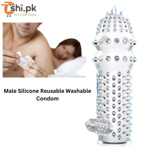 Silicone Reusable Washable Timing Condom For Men - Type A