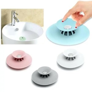Silicone Shower Flex Drain Stopper Hair Trap Hair Catcher 2-in-1 Strainers Protectors Cover for Sewer Floor Laundry  Pool Kitchen and Bathroom,Bathtub