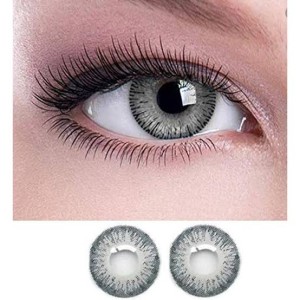 Quick Beauty Grey Colored Lens With Free Solution kit