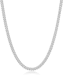 SILVER CHAIN NECKLACE FOR MEN - STAINLESS STEEL