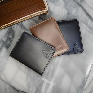 Slim Genuine Leather Short Wallet Mini Card Holder For Men