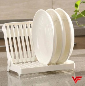 Small Kitchen Foldable Dish Plate Drying Rack Organizer Drainer Plastic Storage Holder Home Kitchen Sink Dish Kitchen Foldable Dish Rack Stand Holder