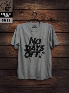 Smart Fit In No Days Off Printed Half Sleeves T-Shirt For Men