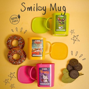 Smiley mug (with lid)
