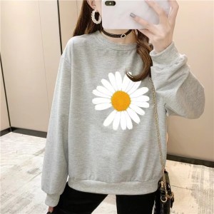 Soft & comfortable sunflower printed sweatshirt for Girls/Women's