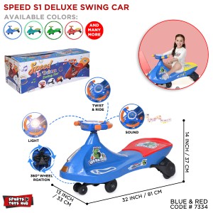 Speed S1 Swing Wiggle Car For Kids Push Car For Toddlers