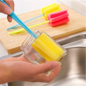 Sponge Cup Brush Scrubber Washing Cleaning Glass Milk Bottle Brush Home Kitchen Accessories