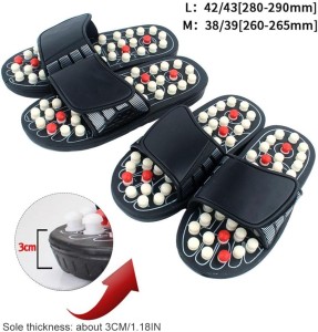 Spring Acupressure and Magnetic Therapy Paduka Slippers for Full Body Blood Circulation Natural Slippers For Men and Women