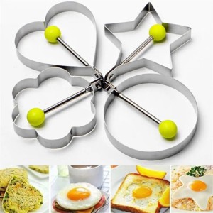 STAINLESS STEEL EGG PANCAKE RINGS FRIED EGG PANCAKE SHAPER OMELETTE MOLD MOULD FRYING COOKING TOOLS KITCHEN ACCESSORIES GADGET RINGS