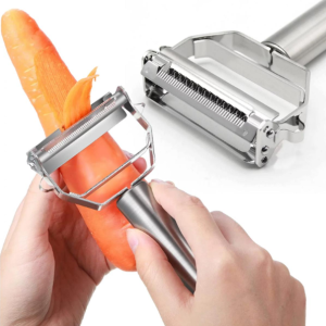 Stainless Steel Julienne Peeler Vegetable Peeler Double Planing Grater Kitchen Accessories