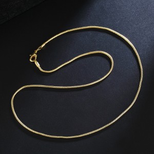 Stainless Steel Necklace Golden Waterproof Filmy Snake Chain Men Gift Jewelry Various Length