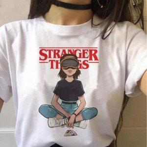 Stranger Things season 3 Women Upside Down WHITE T shirt