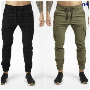 Pack of 2 Stylish Cargo Pocket Trousers For Men