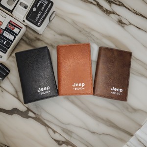 Stylish Jeep Buluo Men's Wallet: Regular Size with High-Quality Artificial Leather, 16 Card Slots, and Unique Design
