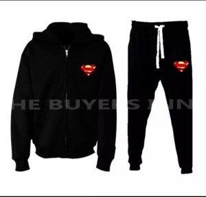 Superman Printed Stylish Zipper Hoodie Tracksuit For mens