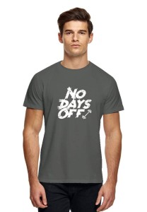 T Shirt For Boys New And Stylish Design In Black No Days Off Printed T Shirt