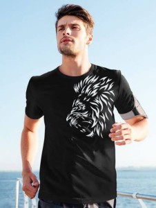 T shirt LOIN Printed Half Sleeves Printed Round neck T-Shirt For Men