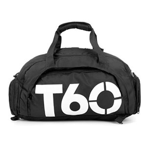 T60 Gym Sports Fitness Travel Outdoor Bag For Women Man With Shoe Space & Backpack