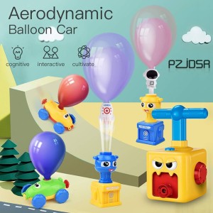 Toy Inertial Power Balloon Car Toy Puzzle Fun Inertial Power Car Balloon Toys for Children Gift