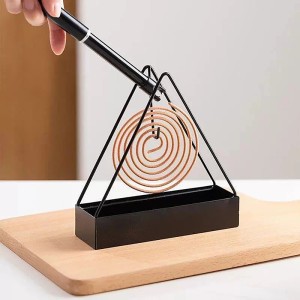 Triangle Mosquito Coil Holders Home Incense Burner Stand With Ash Catcher Tray Repellent Incense Rack For Indoors & Outdoors