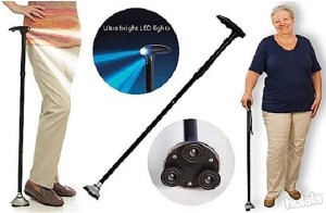 Trusty Cane Sturdy.Folding Cane With Built-In Lights