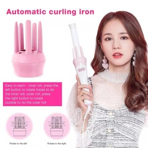 Automatic 360° Rotating Hair Curler Stick