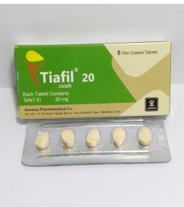 Original Tiafil 20mg Timing Delay (Cialis Tadalafil 20mg) 5 Tablets Made In Iran