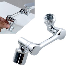 Universal Splash Filter Faucet, 1080 Rotating Faucet Sprayer Head Double O-Ring Design, Movable Tap Water Saving