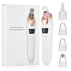 Upgraded Blackhead Remover Vacuum Facial Pore Cleaner Electric Acne Comedone Whitehead Extractor Tool 5 Probes For Women And Men