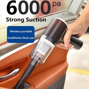 USB Car Vacuum Cordless Rechargeable, 3in1 Strong Suction Wireless Handheld Car Vacuum Cleaner, Multi-Functional Portable Mini Vacuum Cleaner For Car,