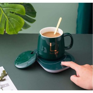 Usb Electric Heating Tea Cup Mug Pad Warmer Heating Pad USB Heating Coaster Hot Plate for Home Office Milk Tea Auto Sensor off Gift Electric Kettle Ho
