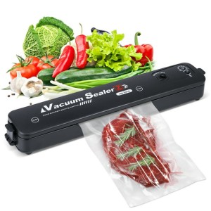 Vacuum Sealer Machine, Automatic Food Sealer Smart one-key start, Portable Sealer with 10 Vacuum Sealer Bags Suitable for Dry & Moist Food