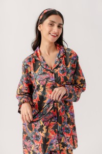 Valerie polyrrayon weightless & Antilipedge fabric nightwear/ loungewear pajama set for women Sleepwear