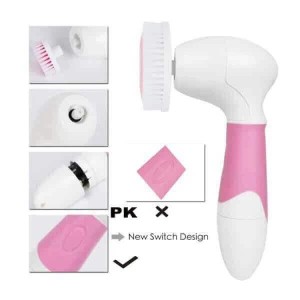 Vanity Planet Spin Body Brush Complete Face & Body Scrub Spin Brush, Pink