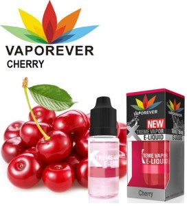 Vaporever E-Liquid Vape Juice 10ml in 0mg, Nicotine Vapor (CHERRY)