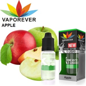 Vaporever E-Liquid Vape Juice 10ml in 0mg, Nicotine Vapor (APPLE)