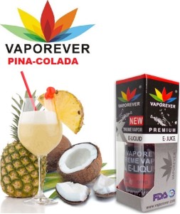 Vaporever E-Liquid Vape Juice 10ml in 0mg, Nicotine Vapor (PINA-COLADA)