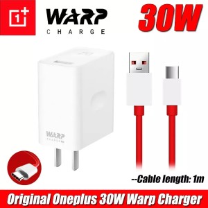 Warp Charger for OnePlus with Fast Charging Cable USB A to USB C - 30W Power Adapter