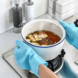 Washing Dishes Silicone Gloves Waterproof Insulated Gloves Bathroom Kitchen And Bathroom Cleaning Car Wash Multi-Purpose Gloves