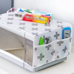 Waterproof 1pcs Grease Proofing Storage Bag Kitchen Accessories Double Pockets Dust Covers Microwave Cover