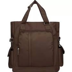 Waterproof Nylon Multi Pocket Shoulder Bags For Women,brown