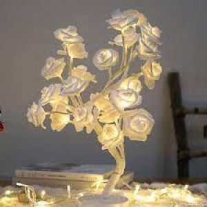 White Flower Tree Lamp