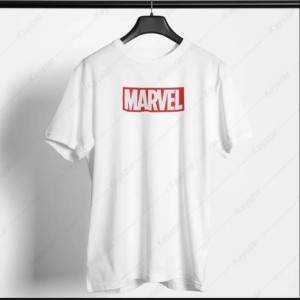 White T Shirt for men MARVEL Summer collection in stylish printed round neck half sleeves