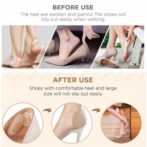 Women Insoles for Shoes High Heel Pad Adjust Size Adhesive Heels Pads Liner Grips Protector Sticker Pain Relief Foot Care Insert, Cushion Inserts Sili