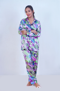 Women Nightwear Smoothy Satin Pajama set COMFORTABLE and BREATHABLE Sleepwear
